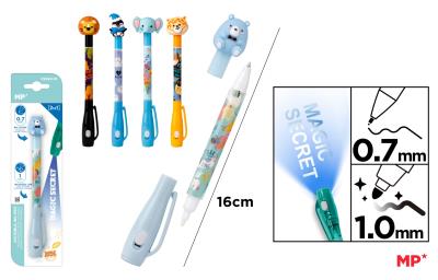 Długopis Szpiegowski MP UV z podwójną końcówką Safari blister 1szt.mix. Wydawca: MP Main Paper. SmakLiter.pl Opakowanie Długopis Szpiegowski MP UV z podwójną końcówką Safari blister 1szt.mix