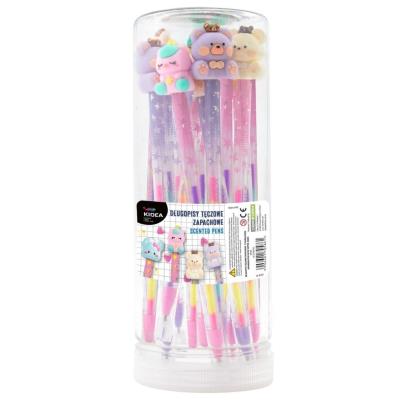 Opakowanie Długopis tęczowy zapachowy z figurką (24szt) KIDEA