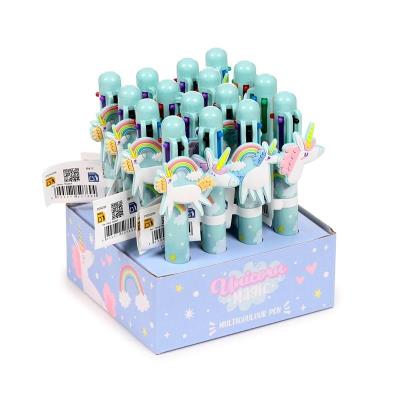 Opakowanie Długopis wielokolorowy 6w1 Jednorożec (16szt)