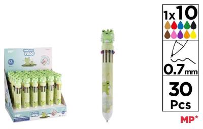 Opakowanie Długopis wielokolorowy Fantasy 10w1 Żabki (30szt)