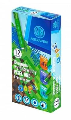 Opakowanie Długopis wymazywalny 0,6mm Pixel nieb.(12szt)ASTRA