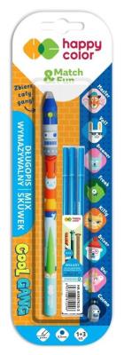 Opakowanie Długopis wymazywalny Cool Gang + wkłady 3szt