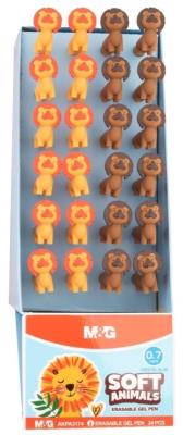 Opakowanie Długopis wymazywalny soft animals nieb (24szt) M&G