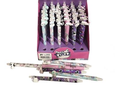 Opakowanie Długopis z ozdobną końcówką - kotek (36szt)