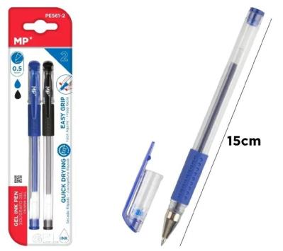 Opakowanie Długopis żelowy 0.5mm czarny, niebieski 2szt