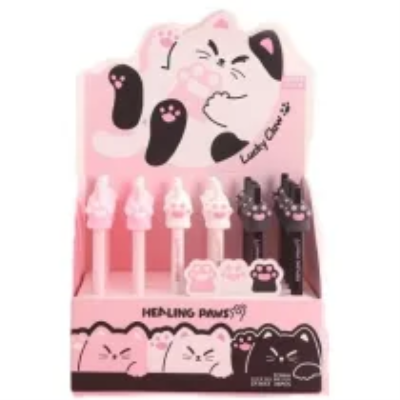 Długopis żelowy Cat Paw 0,5mm nieb (36szt). Wydawca: CRESCO. SmakLiter.pl Opakowanie Długopis żelowy Cat Paw 0,5mm nieb (36szt)