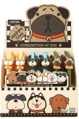 Długopis żelowy Dog 0,5mm nieb (36szt). Wydawca: CRESCO. SmakLiter.pl Opakowanie Długopis żelowy Dog 0,5mm nieb (36szt)