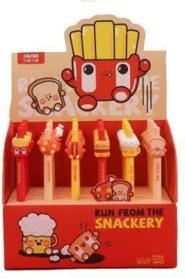 Długopis żelowy Fast Food 0,5mm nieb (36szt). Wydawca: CRESCO. SmakLiter.pl Opakowanie Długopis żelowy Fast Food 0,5mm nieb (36szt)