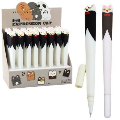 Opakowanie Długopis żelowy Kot z muchą niebieski (40szt)