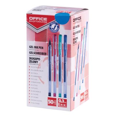 Długopis żelowy Office Products Classic niebieski 0,5mm (17025211-01). Wydawca: PBS Connect Polska. SmakLiter.pl Opakowanie Długopis żelowy Office Products Classic niebieski 0,5mm (17025211-01)