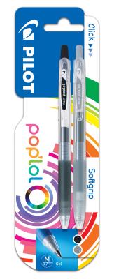 Długopis żelowy poplol 2 kolory czarny, szary Pilot. Wydawca: Pilot. SmakLiter.pl Opakowanie Długopis żelowy poplol 2 kolory czarny, szary Pilot