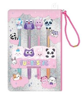 Opakowanie Długopisy żelowe Zwierzątka 4 kolory