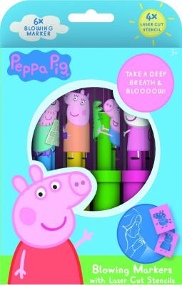 Opakowanie Dmuchane markery Świnka Peppa 6 kolorów