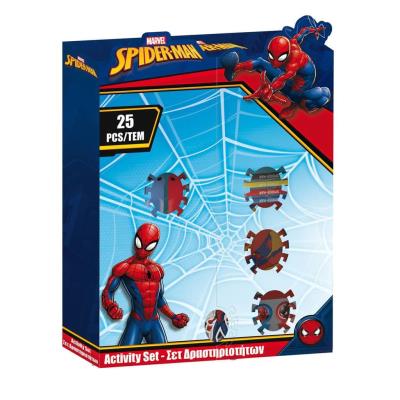 Domek z przyborami Spiderman 25el. Wydawca: Diakakis. SmakLiter.pl Opakowanie Domek z przyborami Spiderman 25el