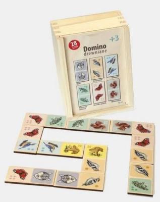 Opakowanie Domino drewniane Zwierzęta