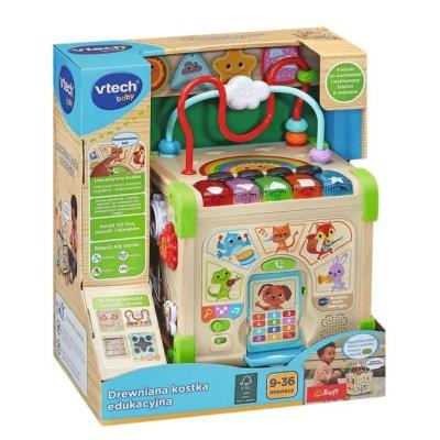 Opakowanie Drewniana kostka Edukacyjna VTECH