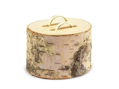 Opakowanie Drewniana podstawka na obrączki 6cm