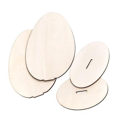 Opakowanie Drewniane jajka z podstawką 15cm 2szt