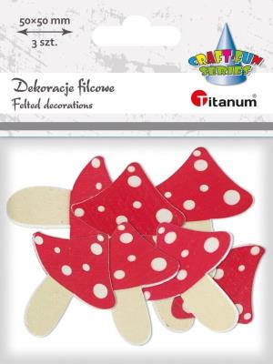 Opakowanie Drewniane muchomory 42x50mm 8szt