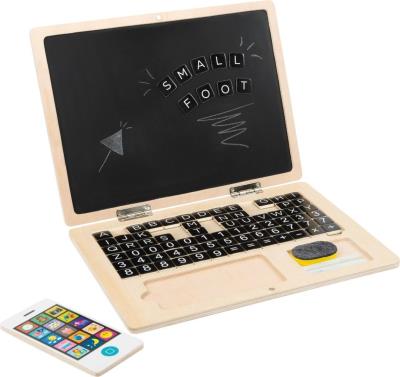 Opakowanie Drewniany laptop z tablicą magnetyczną