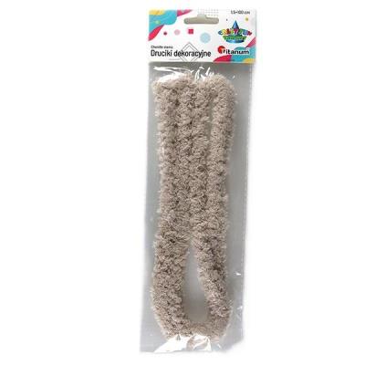 Opakowanie Drucik pluszowy 1,5x100cm kawa latte