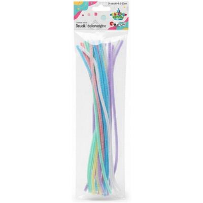 Opakowanie Druciki dekoracyjne 0,6x30cm 6 kolorów 24szt