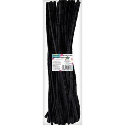 Opakowanie Druciki dekoracyjne 0,6x30cm czarne 50szt