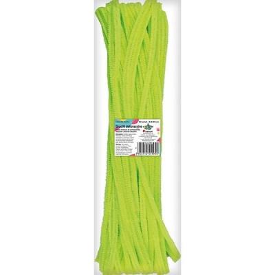 Opakowanie Druciki dekoracyjne 0,6x30cm fluo kanarkowe 50szt