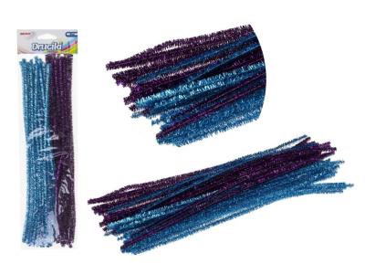 Opakowanie Druciki kreatywne metalik fiolet + niebieski