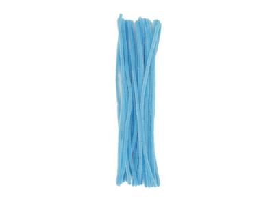 Opakowanie Druciki pluszowe błękitne 6mmx30cm 40szt