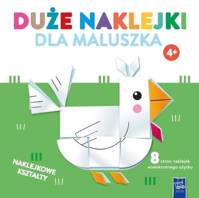 Okładka książki Duże naklejki dla maluszka 4+ Kurka