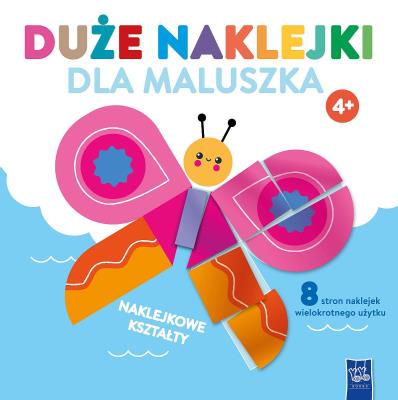 Okładka książki Duże naklejki dla maluszka 4+ Motylek
