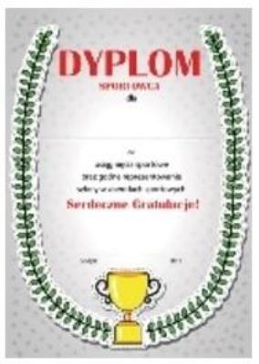 Dyplom A4 Sportowca. Wydawca: Henry. SmakLiter.pl Opakowanie Dyplom A4 Sportowca