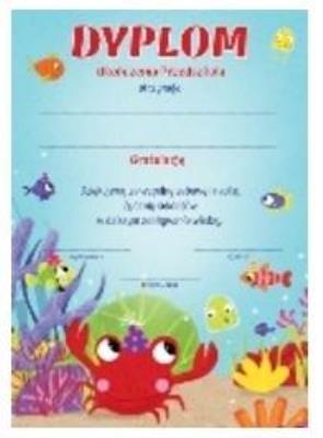 Dyplom A4 Ukończenia przedszkola Morski. Wydawca: Henry. SmakLiter.pl Opakowanie Dyplom A4 Ukończenia przedszkola Morski