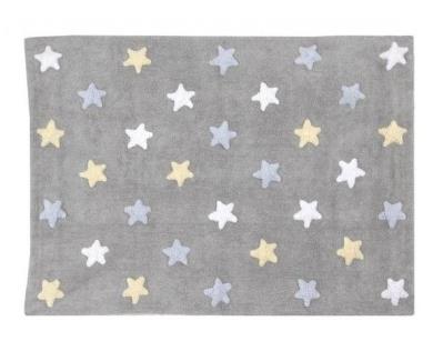 Opakowanie Dywan bawełniany Tricolor Star Grey Blue 120x160cm