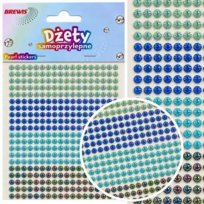 Opakowanie Dżety samoprzylepne odcienie niebieskie