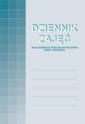 Opakowanie Dziennik zajęć realizowanych podczas wypoczynku