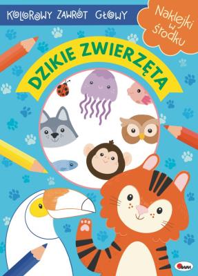 Okładka książki Dzikie zwierzęta. Kolorowy zawrót głowy