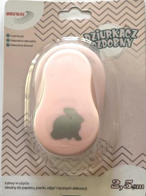 Dziurkacz ozdobny Królik 2.5cm. Wydawca: Brewis. SmakLiter.pl Opakowanie Dziurkacz ozdobny Królik 2.5cm