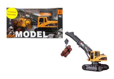 Dźwig gąsienicowy z pilotem i ładowarką. Wydawca: SWEDE. SmakLiter.pl Opakowanie Dźwig gąsienicowy z pilotem i ładowarką