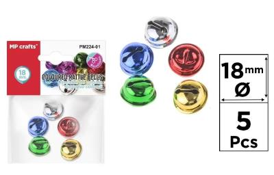 Opakowanie Dzwonek kolorowy 18mm 5szt