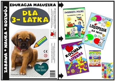 Okładka książki Edukacja maluszka - Zestaw książek dla 3 latka