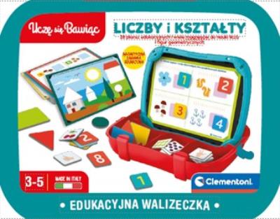 Edukacyjna walizeczka kształty i liczby 50392. Wydawca: Clementoni. SmakLiter.pl Opakowanie Edukacyjna walizeczka kształty i liczby 50392