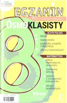 Okładka książki Egzamin Ósmoklasisty. Repetytorium+arkusze 1/2023