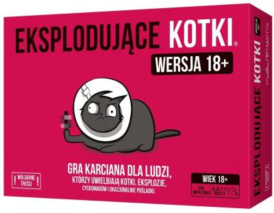 Eksplodujące Kotki: Edycja tylko dla dorosłych. Autor: Matthew Inman, Shane Small, Elan Lee. SmakLiter.pl Okładka książki Eksplodujące Kotki: Edycja tylko dla dorosłych