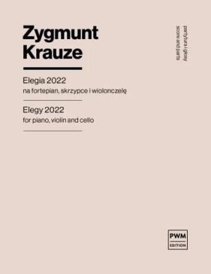 Okładka książki Elegia 2022 na fortepian, skrzypce i wiolonczelę