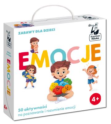 Okładka książki Emocje. Zabawy dla dzieci. Kapitan Nauka