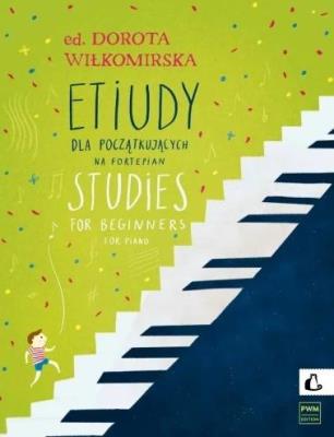 Okładka książki Etiudy dla początkujących na fortepian