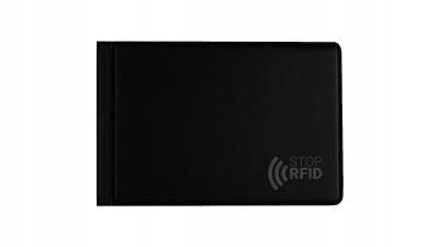Opakowanie Etui na dokumenty z zabezpieczeniem RFID czarny