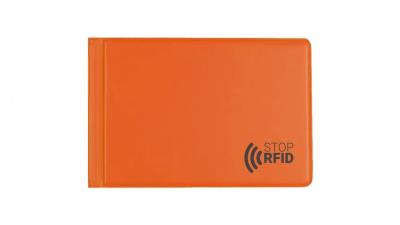 Opakowanie Etui na dokumenty z zabezpieczeniem RFID orange